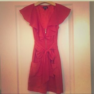 Bebe Front Zipper Dress